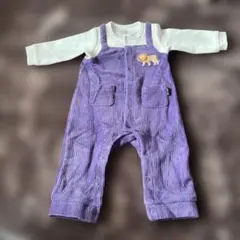 プティマイン　ライオン刺繍ロンパース 80サイズ
