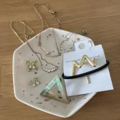 ヘアカフ/イヤリング/ネックレス/ブレスレット7点セット