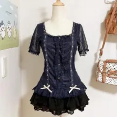 axesアクシーズ　レース トップス ゴスロリy2k coquette 00s