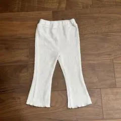 【95cm】フレアパンツ　オフホワイト　ズボン