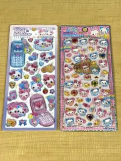 【国内正規品】まじかるミューちゃん ハッピーマーチ うさぎ 猫 立体シール