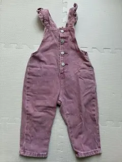 ZARA ピンクオーバーオール 9-12ヶ月