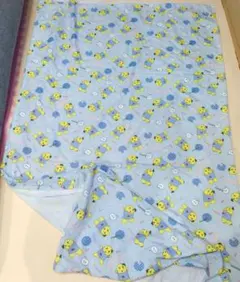 ふなっしー　敷布団カバー　105×205　　シングル　青　ブルー
