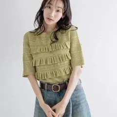 LOWRYSFARM フリルニット5S 美品のサムネイル