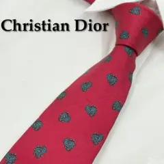 ✨️美品✨️ クリスチャンディオール ネクタイ レッド ペイズリー柄 シンプル