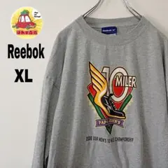 usa古着 Reebok　ロングTシャツ　XL　グレー