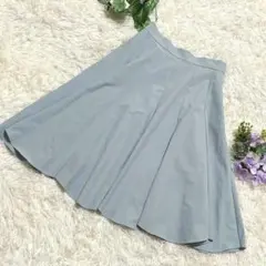 美品✨Swingle フレアスカート S 水色 日本製 きれいめ 上品のサムネイル