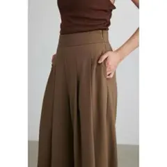 STYLEMIXERヘムカッティングバルーンパンツ春夏秋服カーキ系グレーSのサムネイル