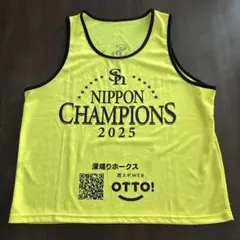 ソフトバンクホークス　2025 優勝パレード　スタッフ用　ビブス