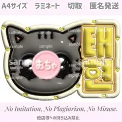 ぷっくりネームボード　テヒョン　トゥバ