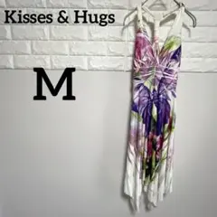 【Kisses & Hugs 】M ノースリーブワンピース フラワープリント