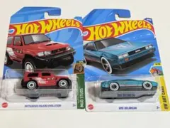 ホットウィール デロリアン DMC　パジェロ　エボリューション　2台セット
