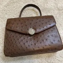 極美品・PRESTO金具】最高級オーストリッチ アタッシュケース 総革 