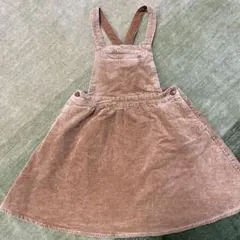 お値下げ❣️Bebe ジャンバースカート 130ブラウン コーデュロイ