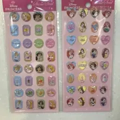 ディズニー プリンセス ストーンシール 2枚セット