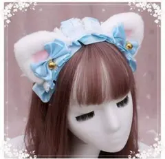 猫耳カチューシャ　ネコ耳カチューシャ　ロリータ　ハロウィン　仮装　衣装　コスプレ