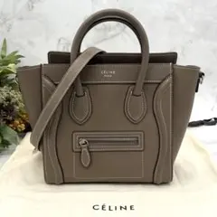 CELINE セリーヌ【美品】ラゲージ ナノ ショルダーバッグ