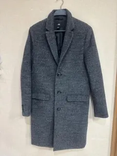 H&M グレー チェスターコート US 32R