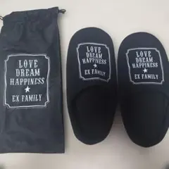 即購入優先EX FAMILY LOVE DREAM HAPPINESS スリッパのサムネイル