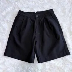 美品 AURALEE フィンクス モールスキン ワイド ショーツ ブラック 4のサムネイル
