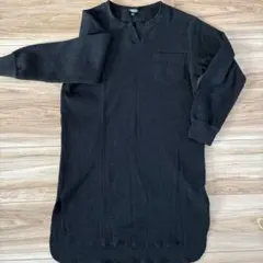 AquaHistory ブラック 長袖ワンピース 140