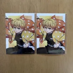 鬼滅の刃 アニプレックスくじ 無限城決戦開幕 ランダムブロマイド 我妻善逸 2個