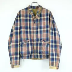 60s-70s ヴィンテージ リバーシブル ドリズラージャケット チェック柄