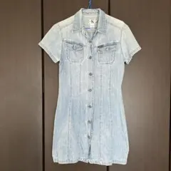 カルバン・クラインデニムシャツワンピース 半袖