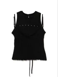 ANDMARY アンドマリー Ami shirring logo tops - メルカリ