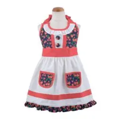 ガーリッシュエプロン チロル SSサイズ 110cm−120cmキッズエプロン