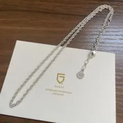 GARNI ガルニ バインパターンシルバー ネックレス Lサイズ ブラック
