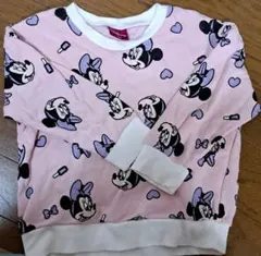 匿名配送　ミニーマウス　ディズニー　トレーナー　綿100 100サイズ