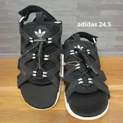 adidas ASTIR アディダス アスター サンダル 黒白 ブラック24.5のサムネイル