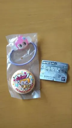 ナルミヤ トゥインクルゴム デイジーラバーズ ミンキー 刺繍缶バッジ ルッキー