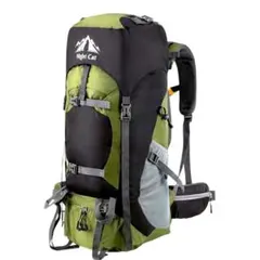 Night Cat Hiking Backpack, 70L Large Capacity, Lightweight, Water-Repellent, Suitable for Emergency Preparedness and Camping