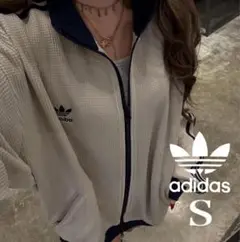 【新品正規品】adidas ワッフルトラックジャケット★S オンライン完売サイズ 再入荷した大人気ワッフルトラックジャケットの全サイズ比較