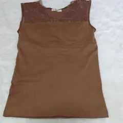 H１１４９✨美品I.T.S. international ブラウンタンクトップＳのサムネイル