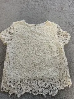 ROPÉ PICNIC 半袖レーストップス 38 アイボリー