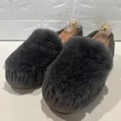 【美品】EMU Australia モカシン 7サイズ 24cm チャコール