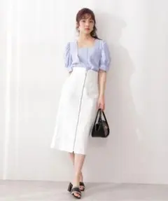 美品　PROPORTION BODY DRESSING　デニムタイトスカート　M