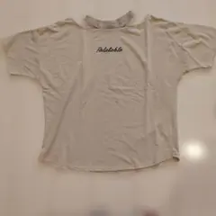Palatable ロゴ刺繍 チョーカー風ネック 半袖Tシャツのサムネイル