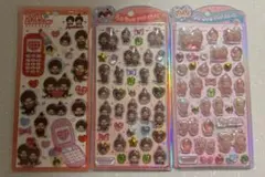 正規品 モンチッチMonchhich うるちゅるPOPシール 平成はっぴ~フォン