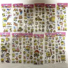 スポンジ・ボブ ぷくぷくシール3枚セット 立体