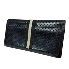 良品 BALLY 3208 長財布 二つ折り ブラック トレインスポッティング