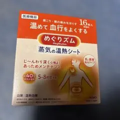 めぐりずむ 蒸気の温熱シート 16枚 無香料のサムネイル