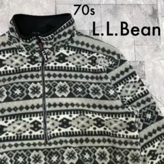 70s L.L.Bean ハーフジップ フリースジャケット POLARTEC
