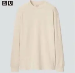 UNIQLO U ヒートテックコットンクルーネックTシャツ M ナチュラル
