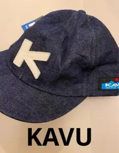 KAVU カブー ベースボールキャップ　ウエービングテープ デニムキャップ