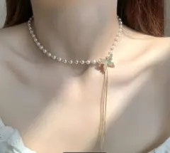 バタフライモチーフ ネックレス