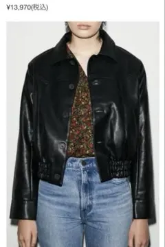 moussy レザージャケット　ブラック